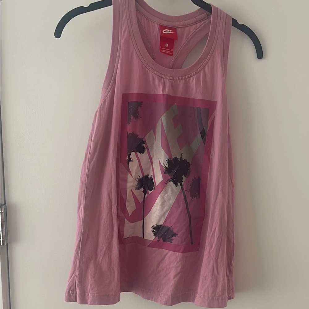 Nike Women's Graphic Pink Tank Top
